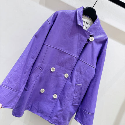 MIUMIU LEATHER JACKET STYLE 844