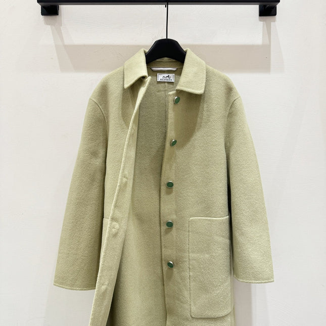 HERMES 25S LONG CASHMERE COAT 171