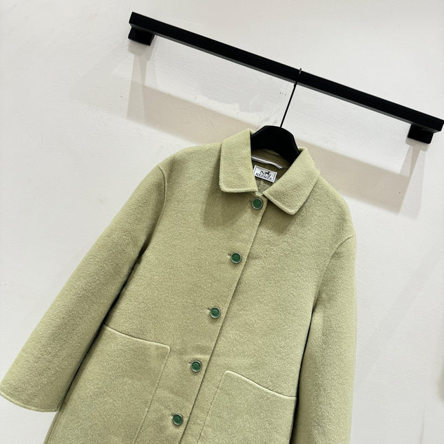 HERMES 25S LONG CASHMERE COAT 171