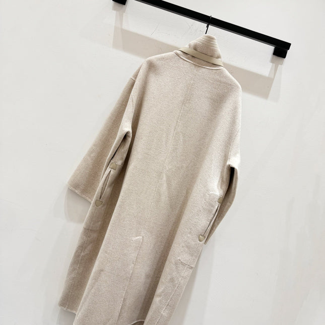 HERMES 25S LONG CASHMERE COAT 156