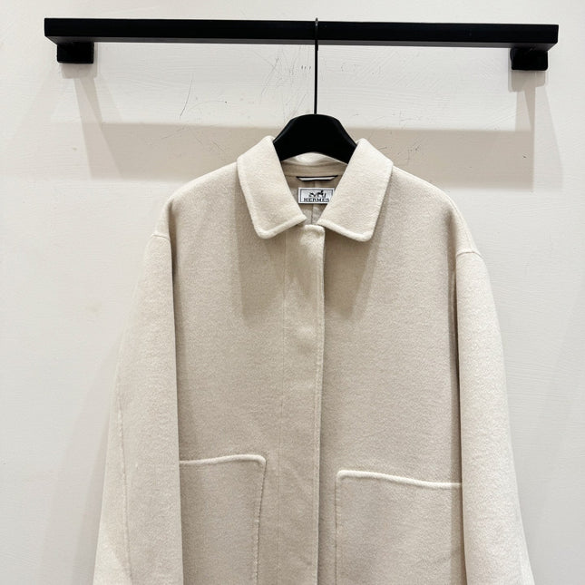 HERMES 25S LONG CASHMERE COAT 154