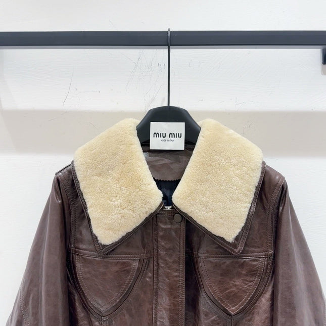 MIUMIU LEATHER JACKET STYLE 585