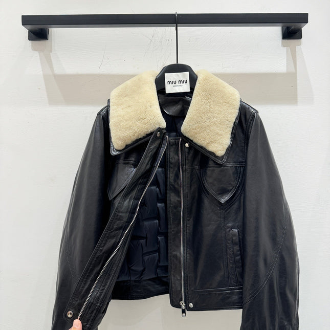 MIUMIU LEATHER JACKET STYLE 586