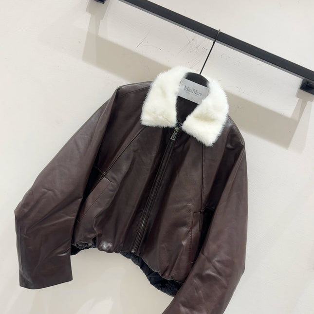 MAX MARA 25S SHORT SHEARLING COAT 169
