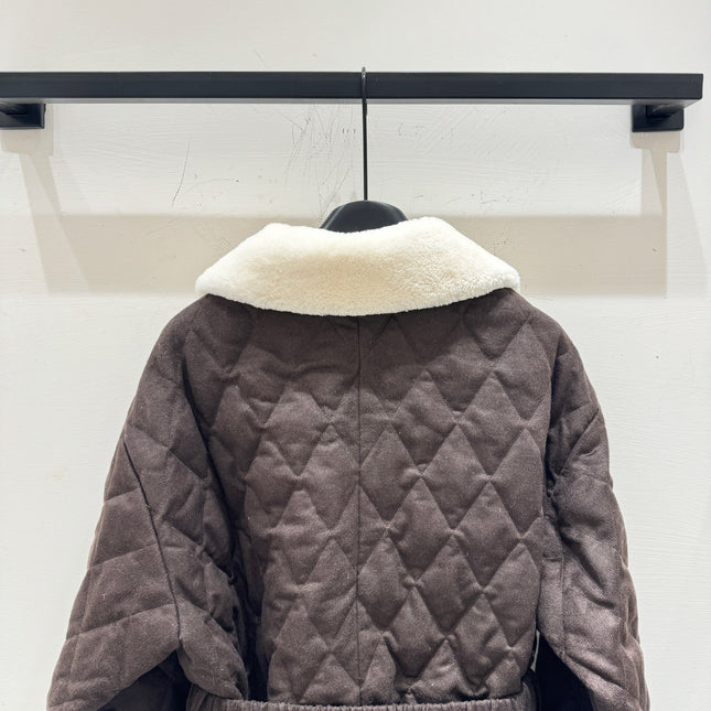PRADA 25S WOOL SHEEPSKIN COAT 244
