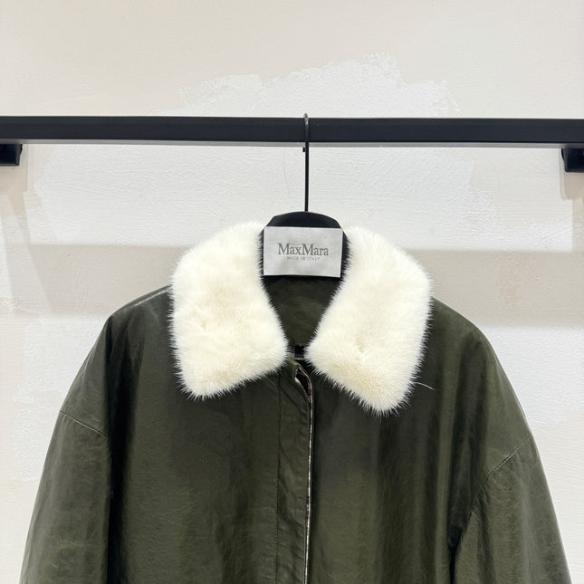 MAX MARA 25S SHEEPSKIN AND MINK FUR COAT 153