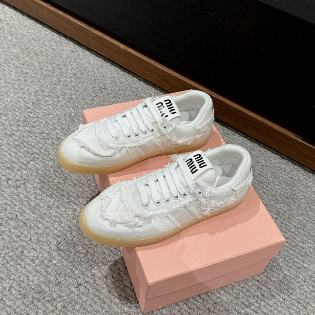 Dexun Sneaker White Canvas