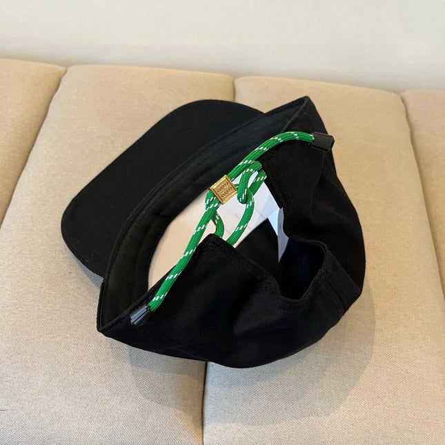 MIUMIU BASEBALL CAP IN BLACK KHAKI FABRIC STYLE 7