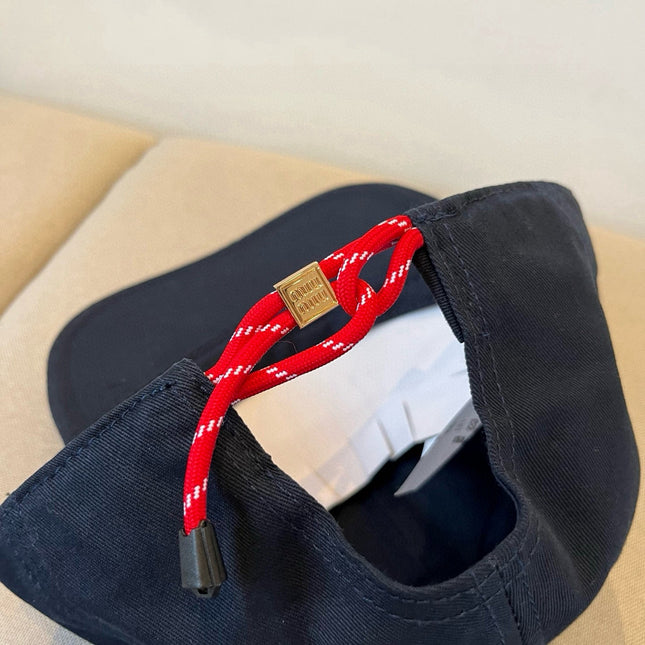 MIUMIU BASEBALL CAP IN NAVY BLUE KHAKI FABRIC STYLE 5
