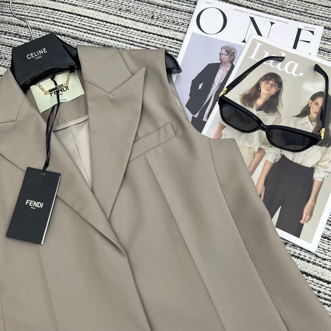 FENDI 26S TAILORED VEST 346
