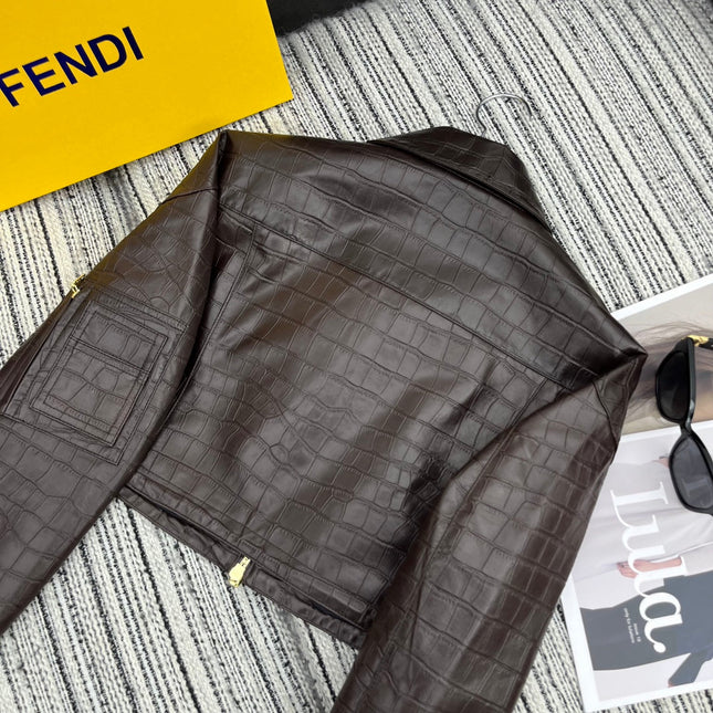 FENDI 26S LEATHER JACKET 347