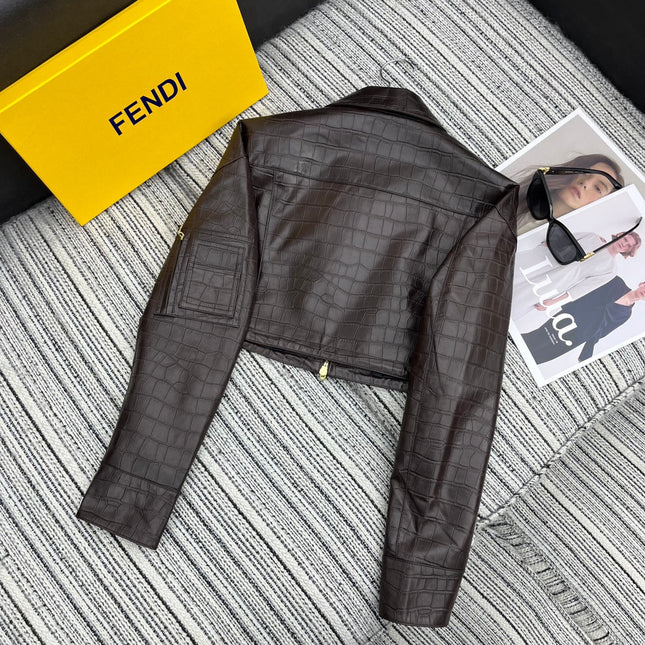 FENDI 26S LEATHER JACKET 347