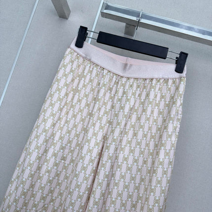 CELINE 26S ELASTIC WAIST WIDE LEG PANTS 338