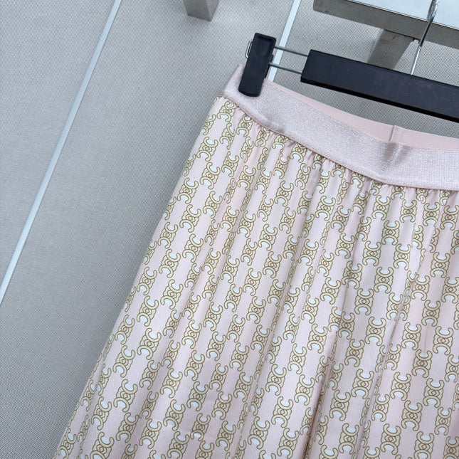 CELINE 26S ELASTIC WAIST WIDE LEG PANTS 338