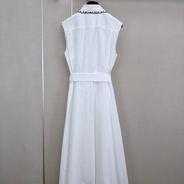 DIOR 26S SLEEVELESS COLLARED SHIRT DRESS 1303