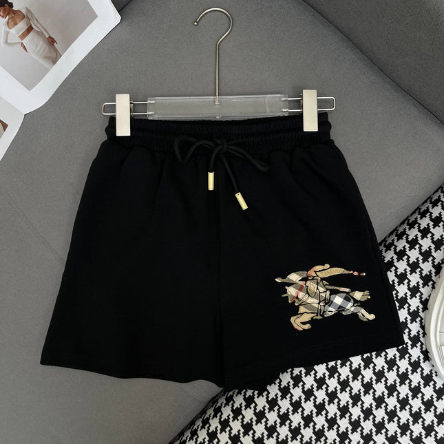 COTTON SHORTS WITH SIGNATURE EMBROIDERY