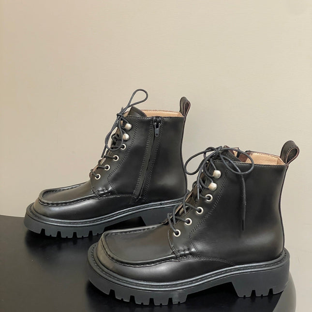 LOEWE 26S ANKLE BOOTS IN DARK OLIVE GRAY CALFSKIN