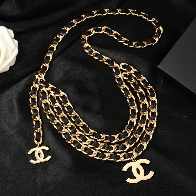 CC Vintage Waist Belt Chain Gold Hardware