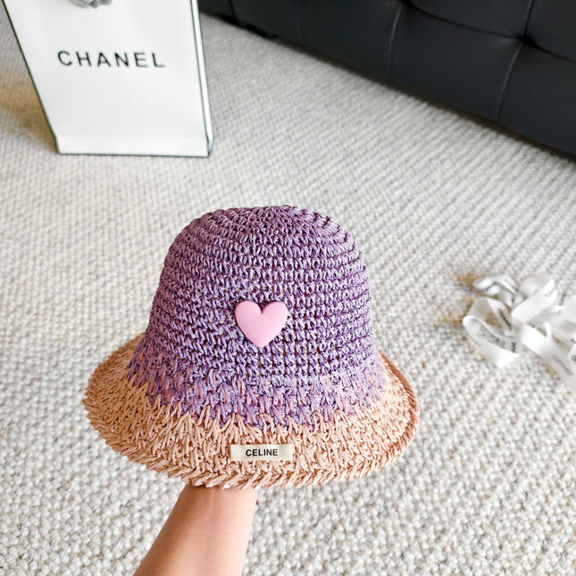 CELINE 26S STRAW BUCKET HAT STYLE 207