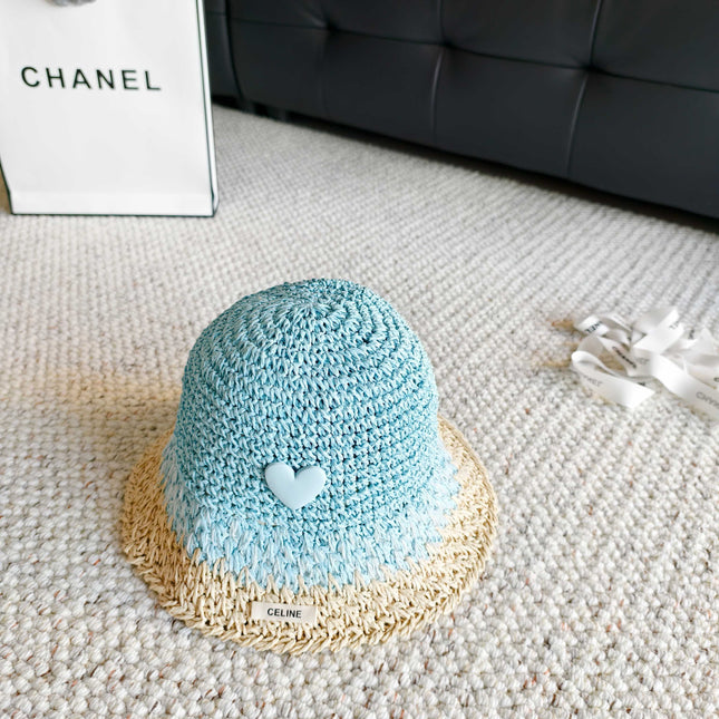 CELINE 26S STRAW BUCKET HAT STYLE 206