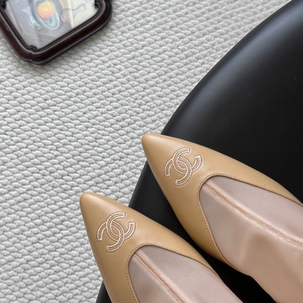 CHANEL 26S ANKLE BOOTS IN BEIGE LAMBSKIN