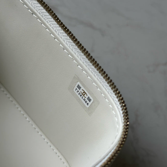 CHANEL 25S COCO CRUSH 17 IN CREAM CALFSKIN GOLD HARDWARE