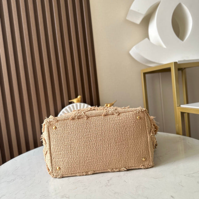 CHANEL 25S TOTE BAG 48 IN BEIGE FABRIC