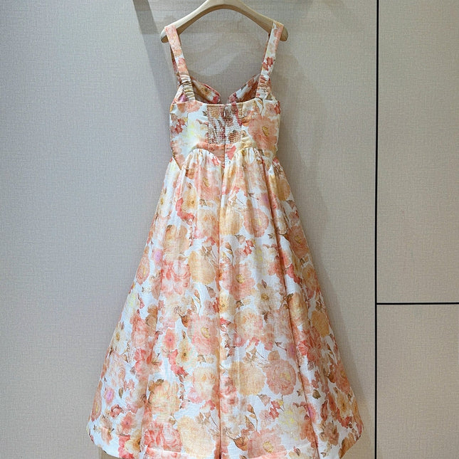 ZIMMERMANN 26S PATTERNED SPAGHETTI STRAP DRESS STYLE 75