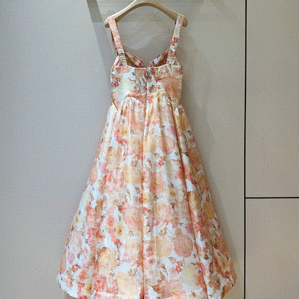 ZIMMERMANN 26S PATTERNED SPAGHETTI STRAP DRESS STYLE 75