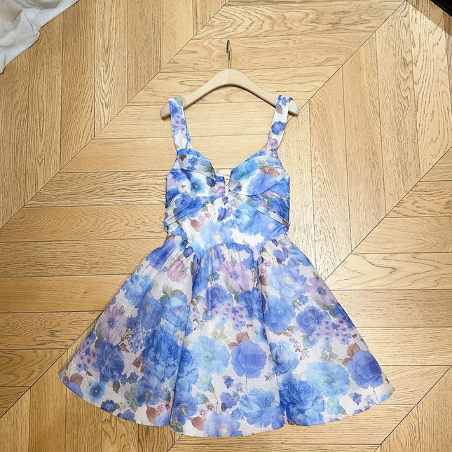 ZIMMERMANN 26S PATTERNED SPAGHETTI STRAP DRESS STYLE 74