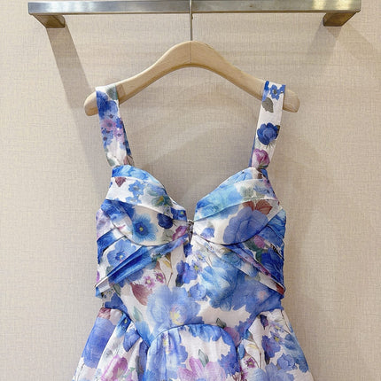 ZIMMERMANN 26S PATTERNED SPAGHETTI STRAP DRESS STYLE 74
