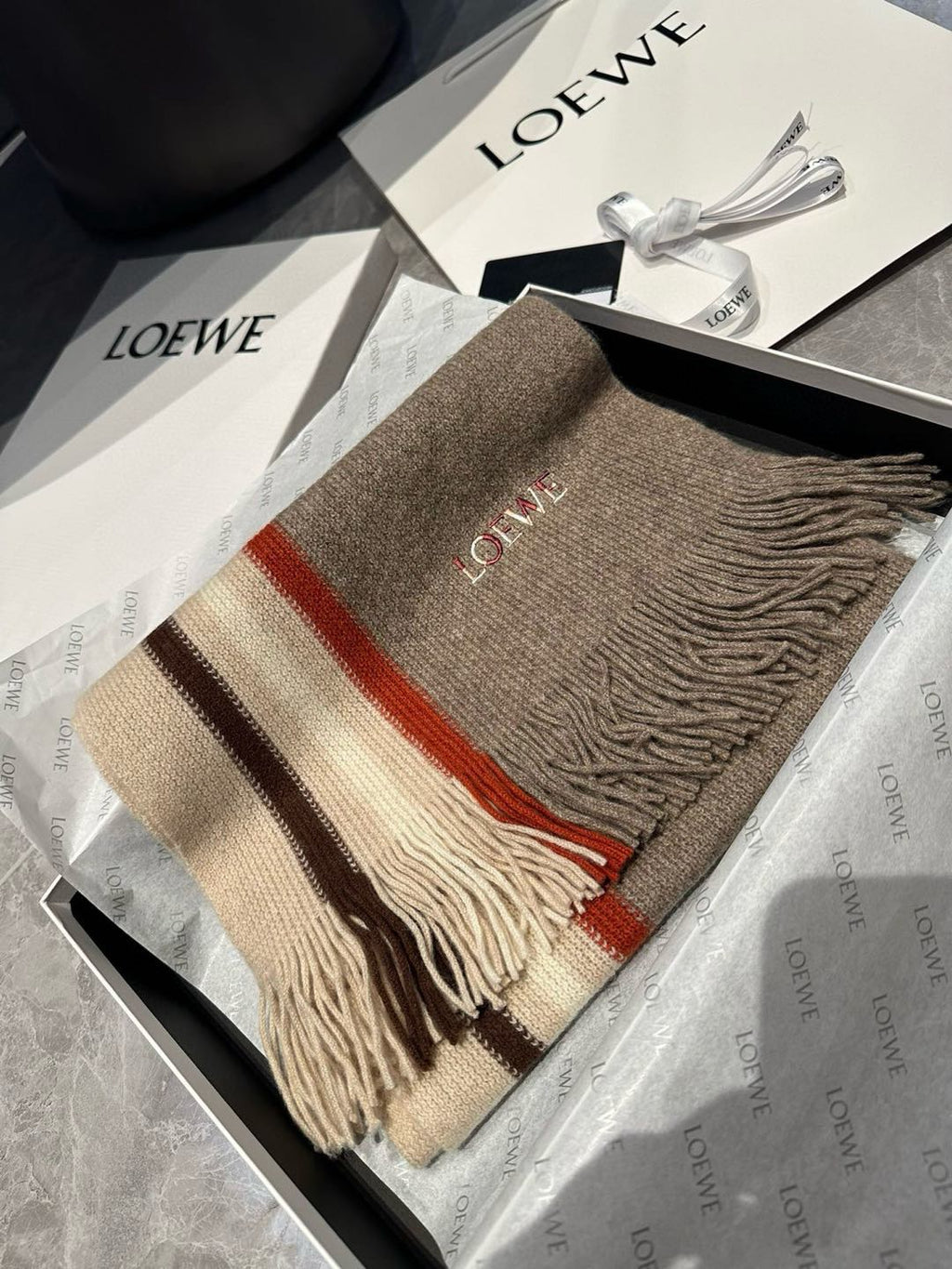 LOEWE 26S SCARF 180 IN CASHMERE 492900