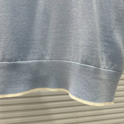 BALMAIN SHORT-SLEEVE KNIT TOP 25203