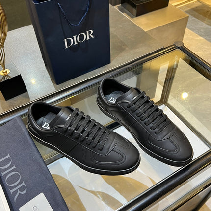 DIOR 26S B01 MATCHPOINT SNEAKER IN BLACK CALFSKIN
