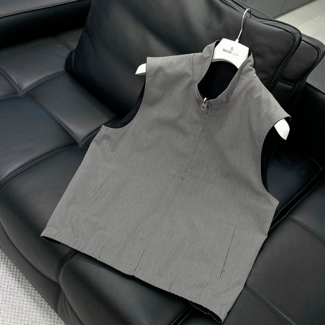 LORO PIANA 26S REVERSIBLE ZIP UP VEST 738