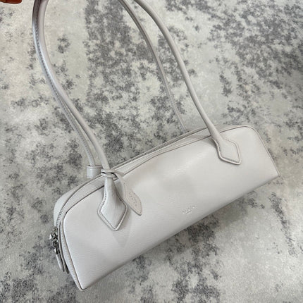 LE TECKEL MEDIUM BAG 32 IN PLATINUM GOATSKIN