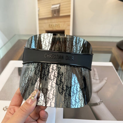 DIOR 26S MONOGRAM SHIELD SUN VISOR STYLE 238