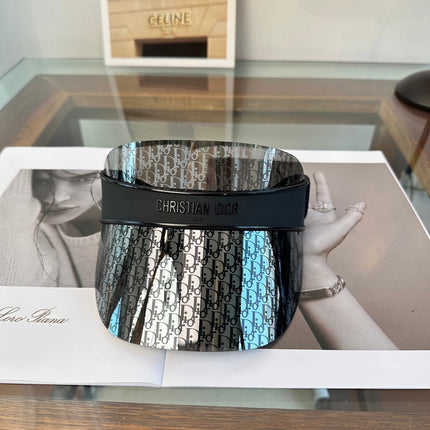 DIOR 26S MONOGRAM SHIELD SUN VISOR STYLE 238