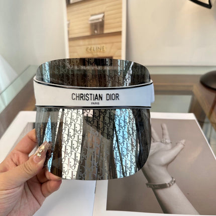 DIOR 26S MONOGRAM SHIELD SUN VISOR STYLE 237