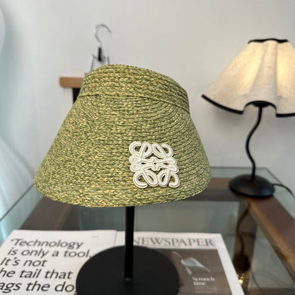 LOEWE 26S RAFFIA SUN VISOR HAT STYLE 204
