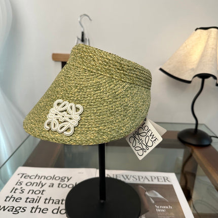 LOEWE 26S RAFFIA SUN VISOR HAT STYLE 204