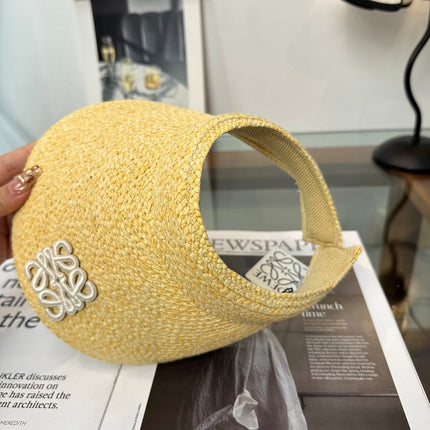 LOEWE 26S RAFFIA SUN VISOR HAT STYLE 203