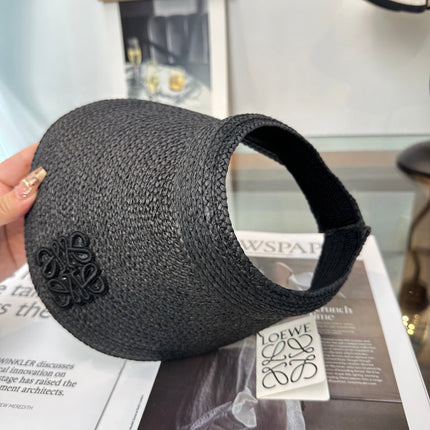 LOEWE 26S RAFFIA SUN VISOR HAT STYLE 202