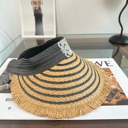 LOEWE 26S RAFFIA SUN VISOR  STYLE 262