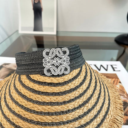 LOEWE 26S RAFFIA SUN VISOR  STYLE 262