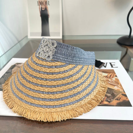 LOEWE 26S RAFFIA SUN VISOR  STYLE 261
