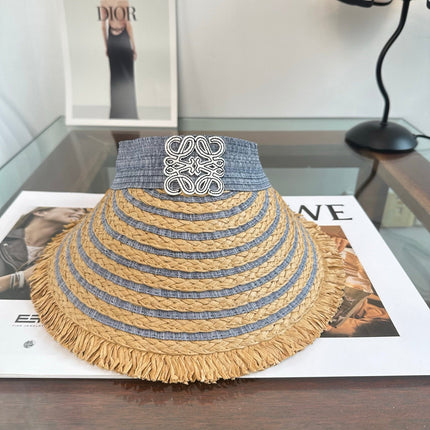 LOEWE 26S RAFFIA SUN VISOR  STYLE 261