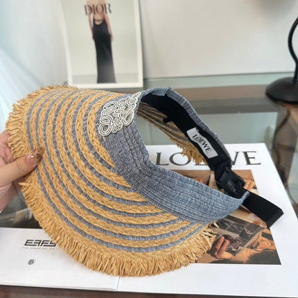LOEWE 26S RAFFIA SUN VISOR  STYLE 261