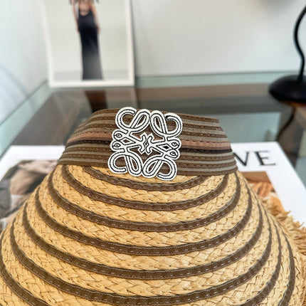 LOEWE 26S RAFFIA SUN VISOR  STYLE 260