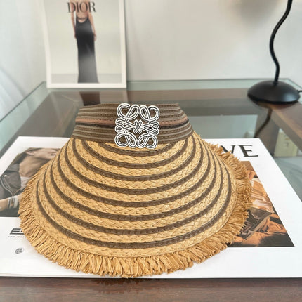 LOEWE 26S RAFFIA SUN VISOR  STYLE 260